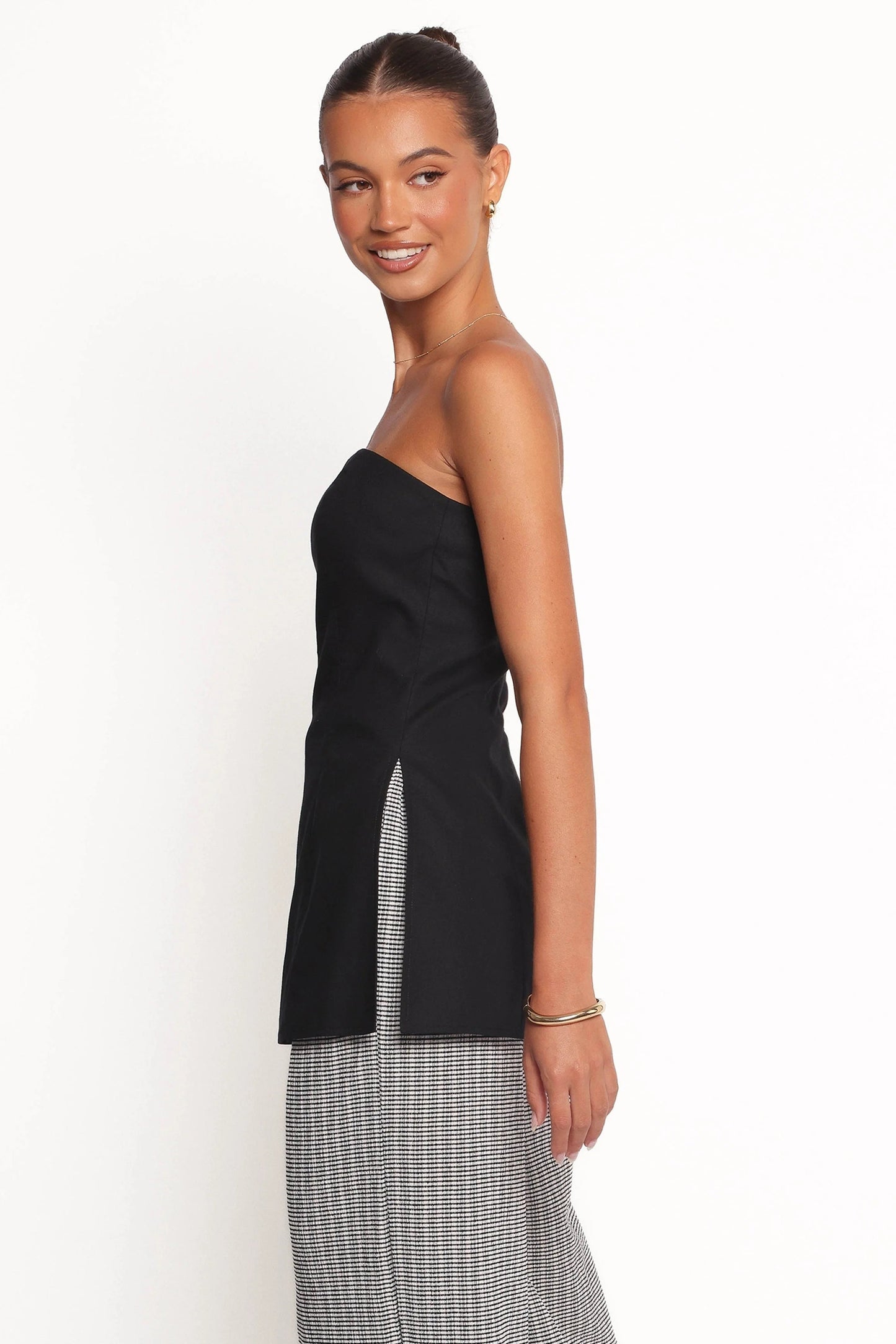 Giovana Strapless Top - Black