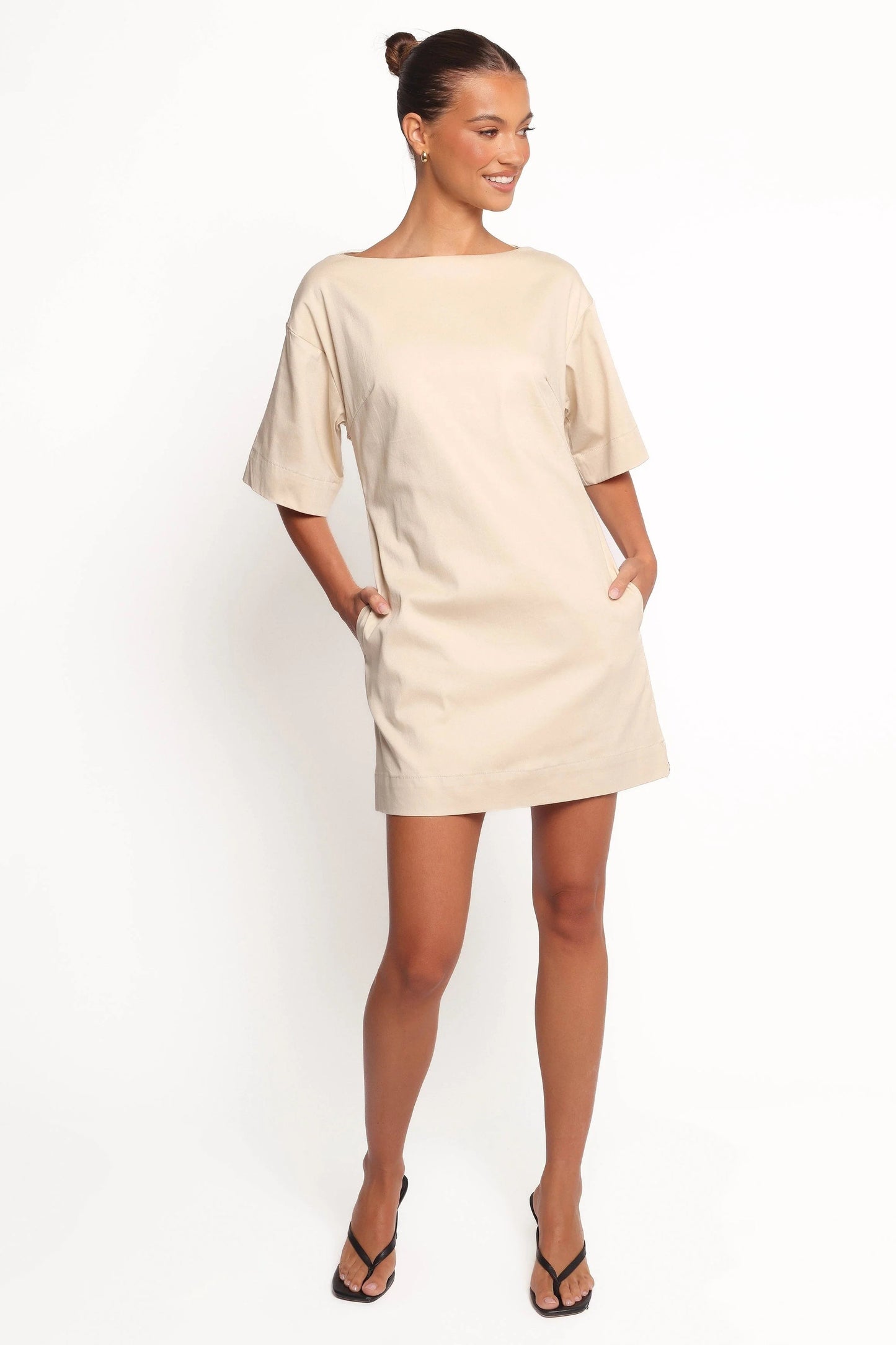 Thorne Mini Dress - Beige
